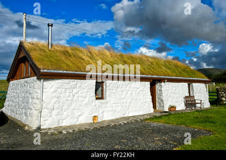 Tawman Crofter's Cottage, Cottage, Kilmuir, Ile de Skye, Ecosse, Royaume-Uni Banque D'Images
