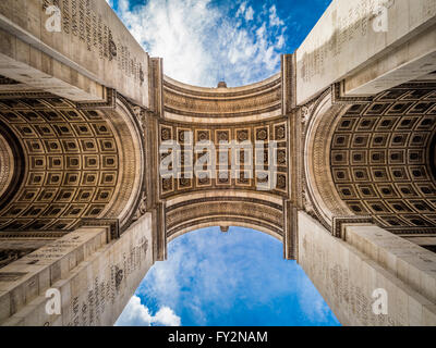 Arc de Triomphe, Paris, France. Banque D'Images