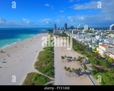 Drone aérien photo de Miami Beach Banque D'Images