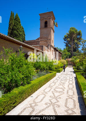 Antico Convento di San Francesco, Alhambra, province de Grenade, Andalousie, Espagne Banque D'Images