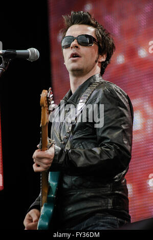 Stereophonics, Kelly Jones à vivre 8,Hyde Park, Londres. 2 juillet 2005. Banque D'Images