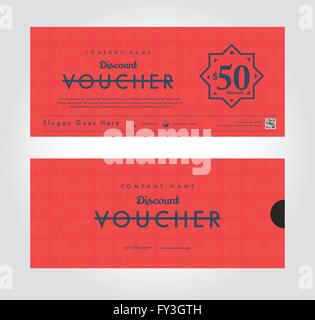 Modèle de chèque cadeau vector illustration Illustration de Vecteur