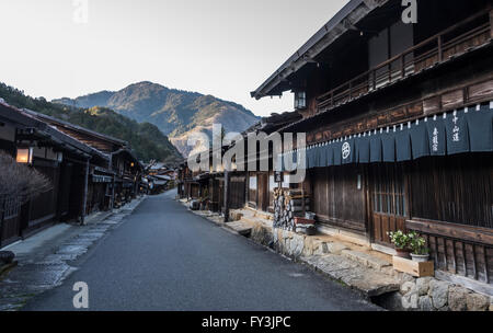 Tsumago-juku, Nagiso, district de Kiso, Nagano Prefecture, Japan Banque D'Images