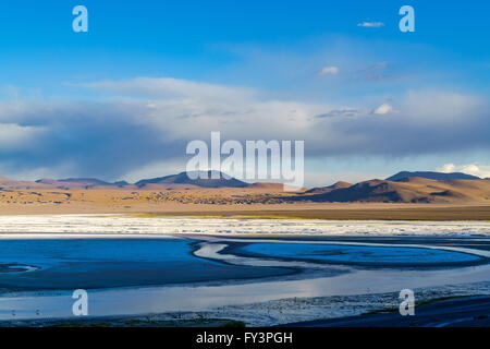 Vue sur Laguna Corolada dans le parc national de la Bolivie. Banque D'Images