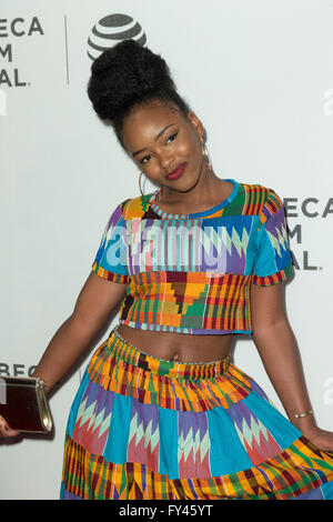 New York, NY, USA. 20 avril, 2016. Lovie Simone assiste à la première de Greenleaf série au cours de Tribeca Film Festival au CCMB Crédit : lev radin/Alamy Live News Banque D'Images