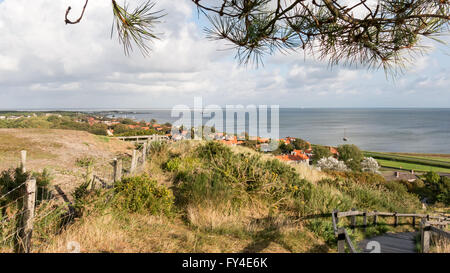 Et ne manquez pas dunescape des côtes ouest de l'île de la Frise Vlieland dans la province de Frise, Pays-Bas Banque D'Images