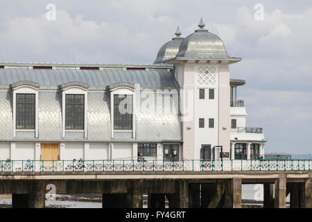 Une partie de la jetée victorienne Penarth Penarth, dans la vallée de Glamorgan, Pays de Galles UK Banque D'Images