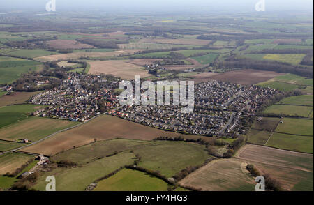 Vue aérienne de Barwick Elmet en village, West Yorkshire, Royaume-Uni Banque D'Images