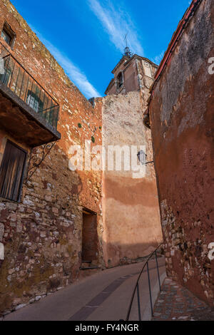 Village de Roussillon Vaucluse Haute Provence Banque D'Images