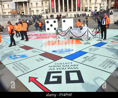 Monopoly géant pour le Festival des Jeux de Londres à Trafalgar Sqaure 3e 20166 Apilr Banque D'Images