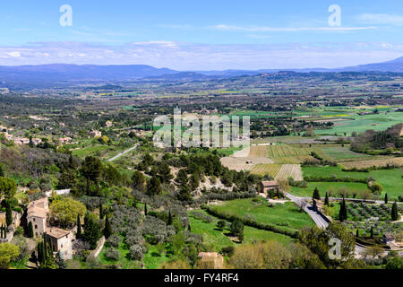 Vue Generale sur le Luberon Gordes Vaucluse Provence France 84 Banque D'Images