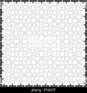 Puzzle vecteur avec 200 pièces Illustration de Vecteur