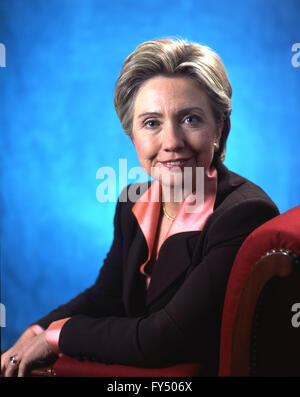 Hillary Rodham Clinton 2002 puis sénateur de New York, l'ancienne première dame des États-Unis d'Amérique, Démocrates Banque D'Images