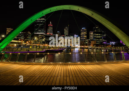 Elizabeth Quay à Perth en Australie Banque D'Images