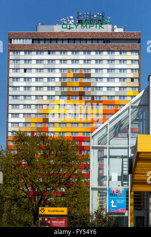 Olympic Hotel de nouvelle construction, situé dans le quartier de Karlin, Prague, République Tchèque Banque D'Images