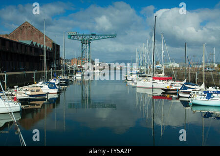 La grue Titan et le James Watt Dock, Greenock, Anzonico Banque D'Images