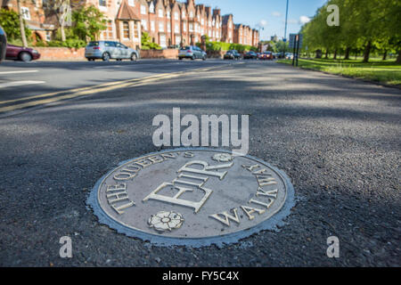 Windsor, Royaume-Uni. 20 mai, 2015. Un marqueur de l'allée de la Reine qui dénotent le Windsor Greys monument. Banque D'Images