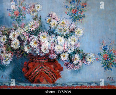 Chrysanthèmes, par Claude Monet, 1878, Musée d'Orsay Art Gallery, Paris, France, Europe Banque D'Images