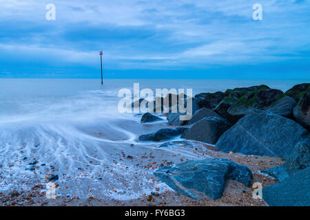 Stormy rivage à Bognor Regis Banque D'Images