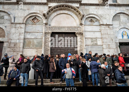 Italie Benevento - San Pio embrasse sa terre- San Pio à la Cathédrale où il a reçu l'ordination sacerdotale Banque D'Images