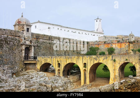 La forteresse de Peniche Peniche Festung - 01 Banque D'Images