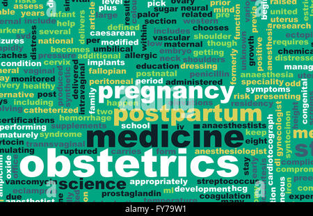 L'obstétrique ou l'obstétricien Domaine médical comme de l'art spécialisés Banque D'Images