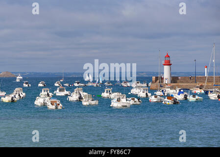 Port d'Erquy en France Banque D'Images