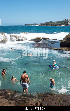 Bains de Giles, Coogee Beach, Sydney, New South Wales, Australia Banque D'Images