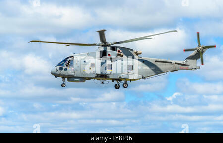 AgustaWestland AW101 Merlin HM2 vol en hélicoptère Banque D'Images