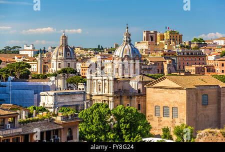Santi Luca e Martina, une église catholique à le Forum Romain Banque D'Images