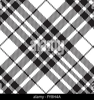 Tartan transparente Blackberry diagonale noir et blanc vector illustration Illustration de Vecteur