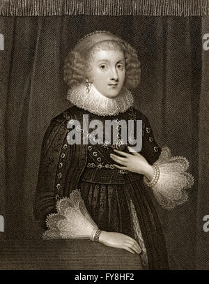 Marie Herbert, comtesse de Pembroke, née Sidney, 1561-1621, un écrivain et poète Banque D'Images
