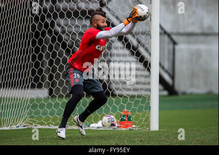 MANAUS, AM - 23/04/2016 : FORMATION FLAMINGO - Alex mur pour la formation de Flamengo, tenue à l'Aréna da Amaz ?nia. (Photo : Bruno Zanardo / FotoArena) Banque D'Images