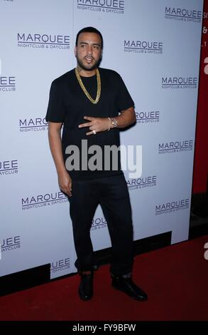 Las Vegas, NV, USA. Apr 23, 2016. French Montana présents pour dégager cette argent au Marquee Nightclub, The Cosmopolitan of Las Vegas, Las Vegas, NV le 23 avril 2016. Credit : MORA/Everett Collection/Alamy Live News Banque D'Images