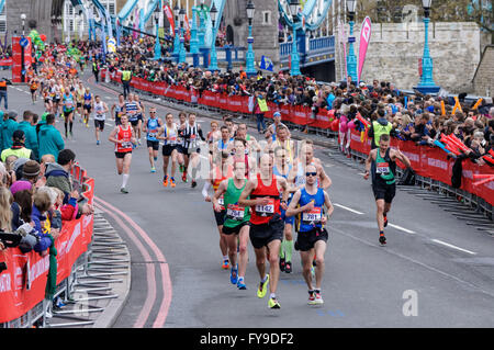 The Virgin Money London Marathon, Londres Angleterre Royaume-Uni Banque D'Images