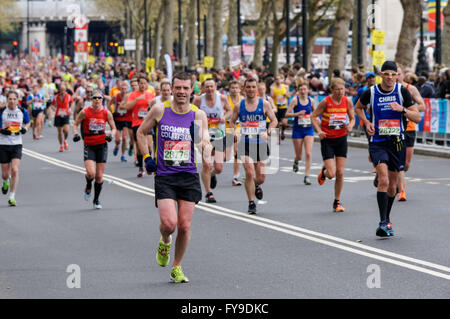 The Virgin Money London Marathon, Londres Angleterre Royaume-Uni Banque D'Images