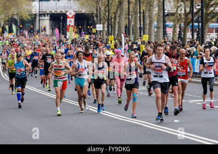 The Virgin Money London Marathon, Londres Angleterre Royaume-Uni Banque D'Images