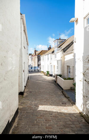 L'Digey, une petite rue dans la ville de Cornouailles St Ives Cornwall England UK GO Banque D'Images