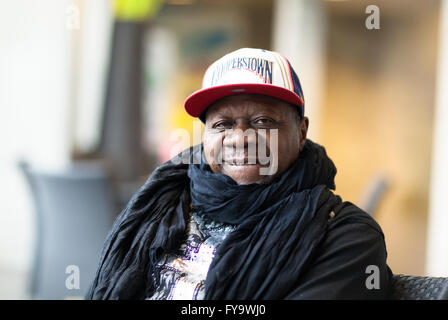 Papa Wemba (1949-2016) était un hitmaker légendaire et l'une des plus grandes stars de la musique du continent africain Banque D'Images