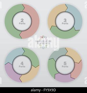 Infographie flèches circulaires. Illustration de Vecteur