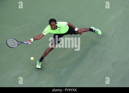 Gael Monfils, FRA, l'US Open 2014, tournoi du Grand Chelem de tennis de l'ITF, l'USTA Billie Jean King National Tennis Center Banque D'Images