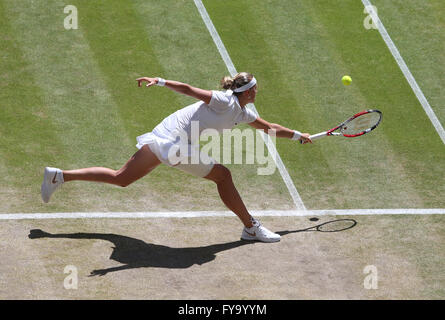 Petra Kvitova, CZE, 2014 de Wimbledon, ITF, profils Têtes de Grand Slam Tennis Tournament, Londres, Angleterre, Royaume-Uni Banque D'Images