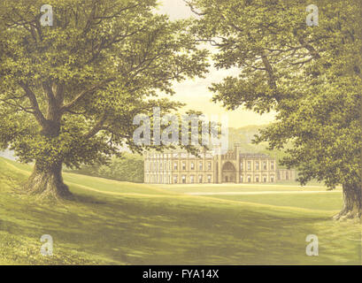 CASTLE DONINGTON, Ashby De La Zouch, Leicestershire (Baron), 1893 Donington Banque D'Images