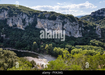 Gorges de l'Ardèche, Ardèche, France Banque D'Images