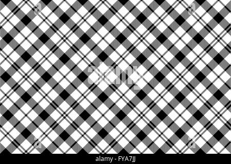 Noir blanc transparent diagonale tartan milytary .Vector illustration. EPS 10. Pas de transparence. Pas de dégradés. Illustration de Vecteur