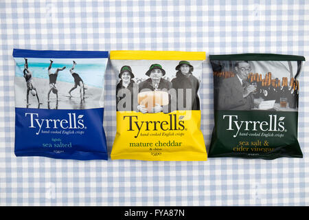 Tyrrells part-cuit chips Anglais Banque D'Images