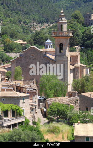 Église de Saint-barthélemy à Valldemossa. L'île de Majorque, Espagne Banque D'Images