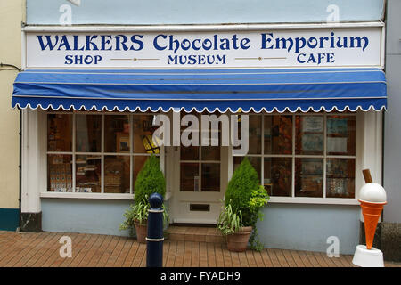 Chocolat walkers,emporium ilfracombe,uk un chocolatier traditionnel bonbons confiserie gobstoppers fait-main sucre alimentaire Banque D'Images