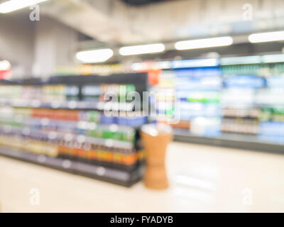 Abstract blurred supermarché, urban lifestyle concept. Shallow DOF Banque D'Images