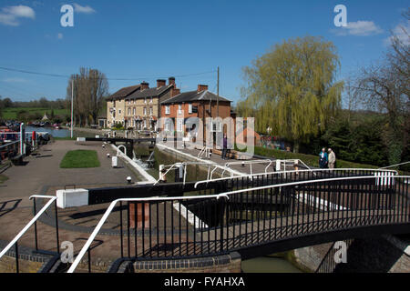 Le NORTHAMPTONSHIRE, STOKE BRUERNE ; GRAND UNION CANAL ET WATERWAYS MUSEUM Banque D'Images